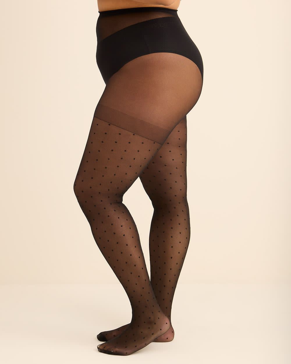 Black Dotted Fashion Tights
